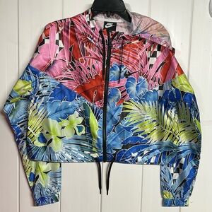 Nike Women's Vibrant Windbreaker Tropical Jacket
